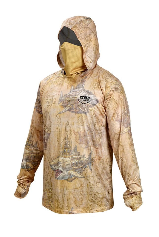 Stratos Kapüşonlu ve Maskeli UPF 40+ Performans T-Shirt - Droid Yellow