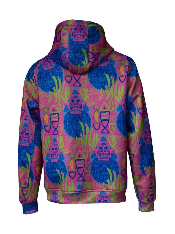 Jedi Fermuarlı Kapüşonlu Sweatshirt - Samoa Pink