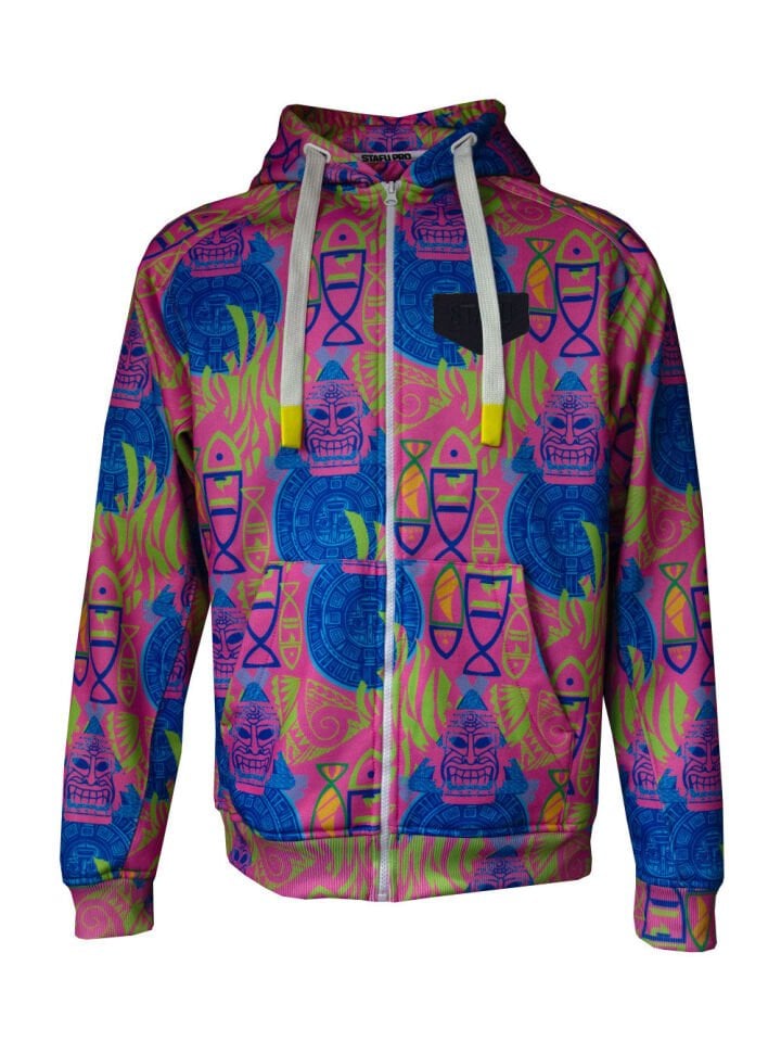 Jedi Fermuarlı Kapüşonlu Sweatshirt - Samoa Pink
