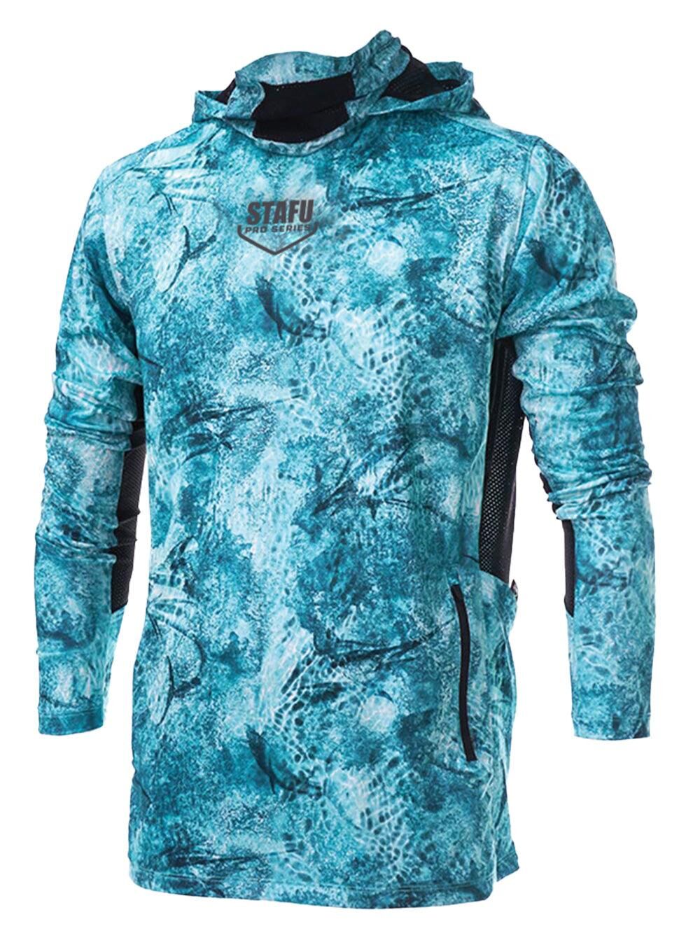 Argonaut Maskeli UV Korumalı Uzun Kollu Performans T-Shirt - Marlin Mania Mavi XS