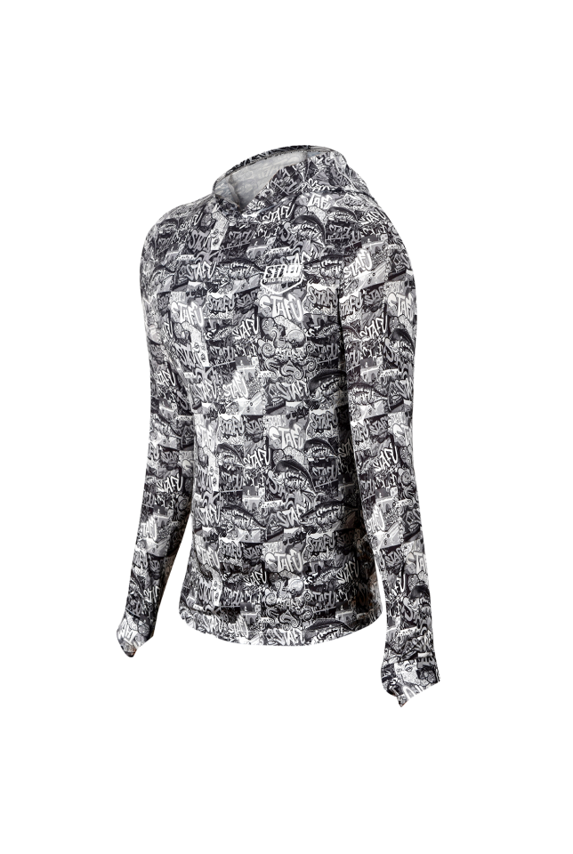 Sirena Kadın Rashguard - Grafiti Black