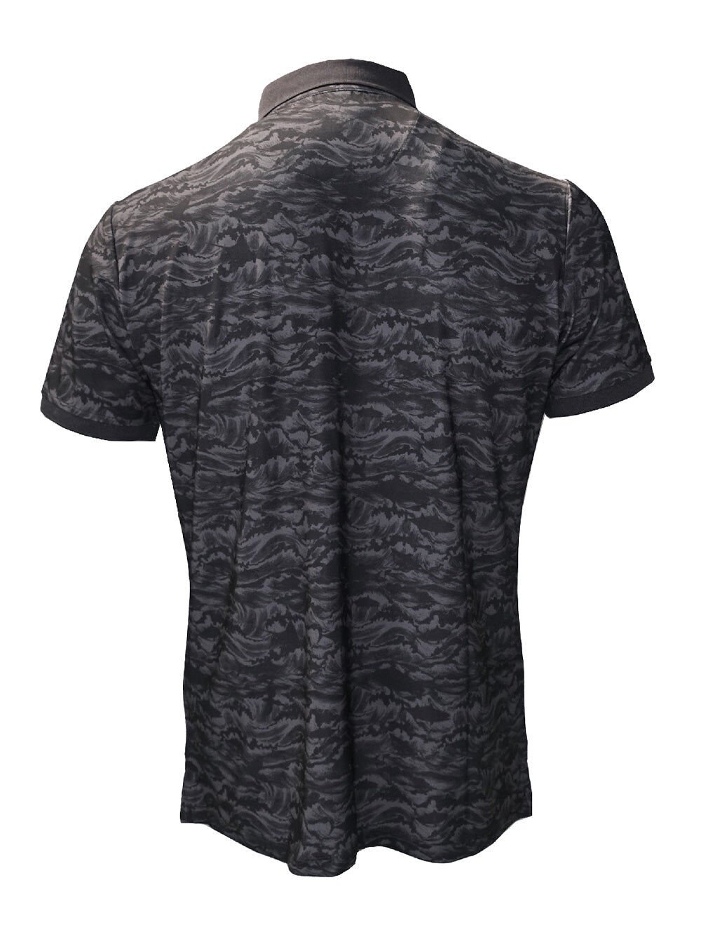 League UV Korumalı Performans Polo Yaka T-shirt - Signature Siyah