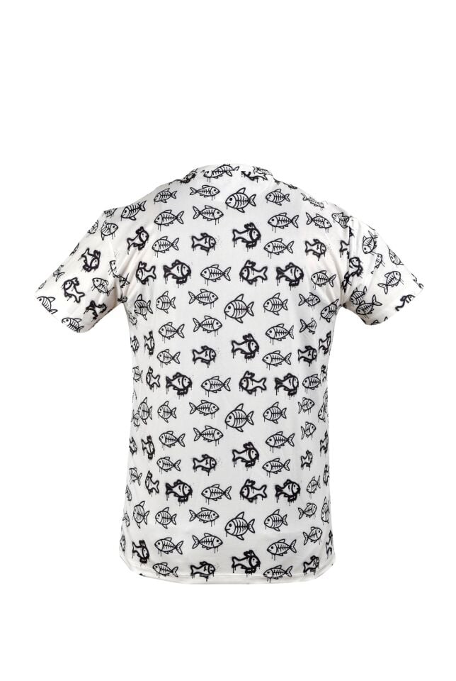 Zero Kısa Kollu UV Korumalı Performans T-shirt - Kiddish White