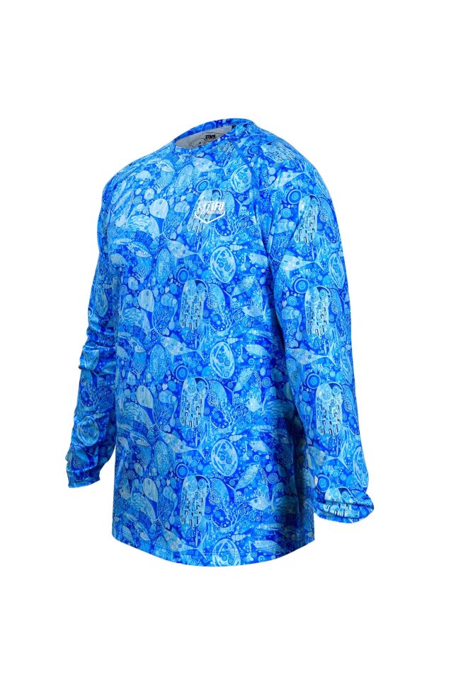 Cyclone V2 Uzun Kollu UV Korumalı T-Shirt – The Kiss Blue