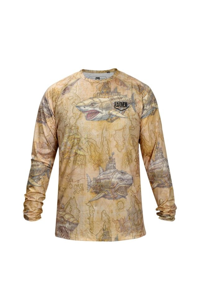 Cyclone V2 Uzun Kollu UV Korumalı T-Shirt – Droid Gold