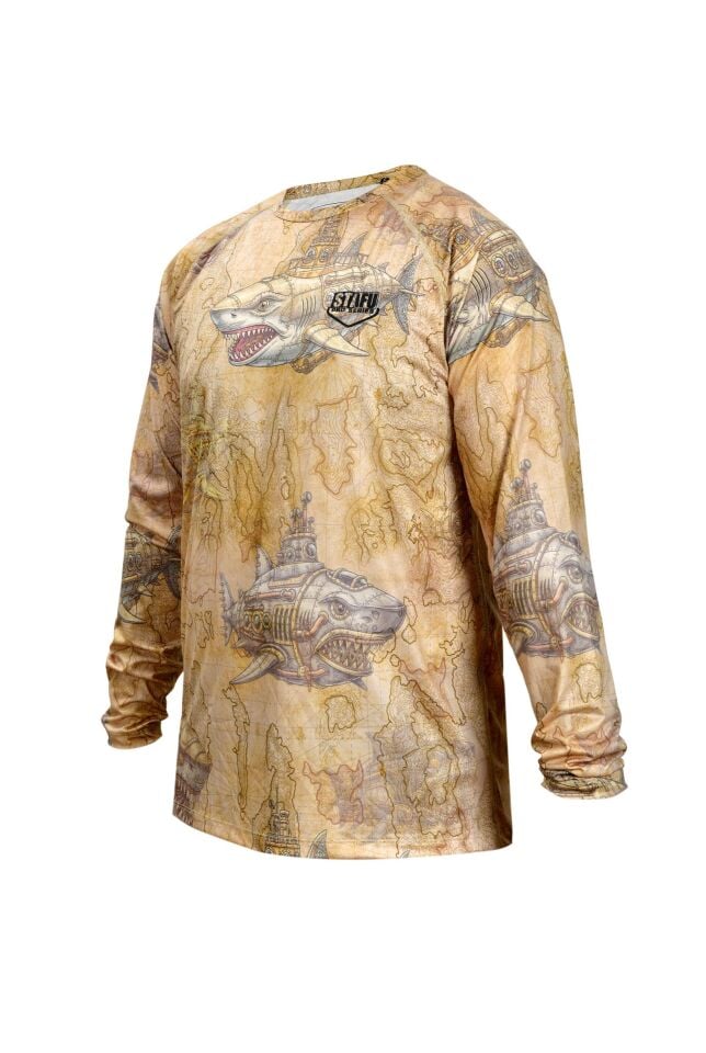 Cyclone V2 Uzun Kollu UV Korumalı T-Shirt – Droid Gold