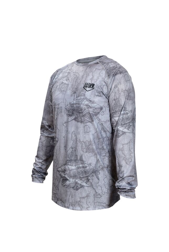 Cyclone V2 Uzun Kollu UV Korumalı T-Shirt – Droid Grey