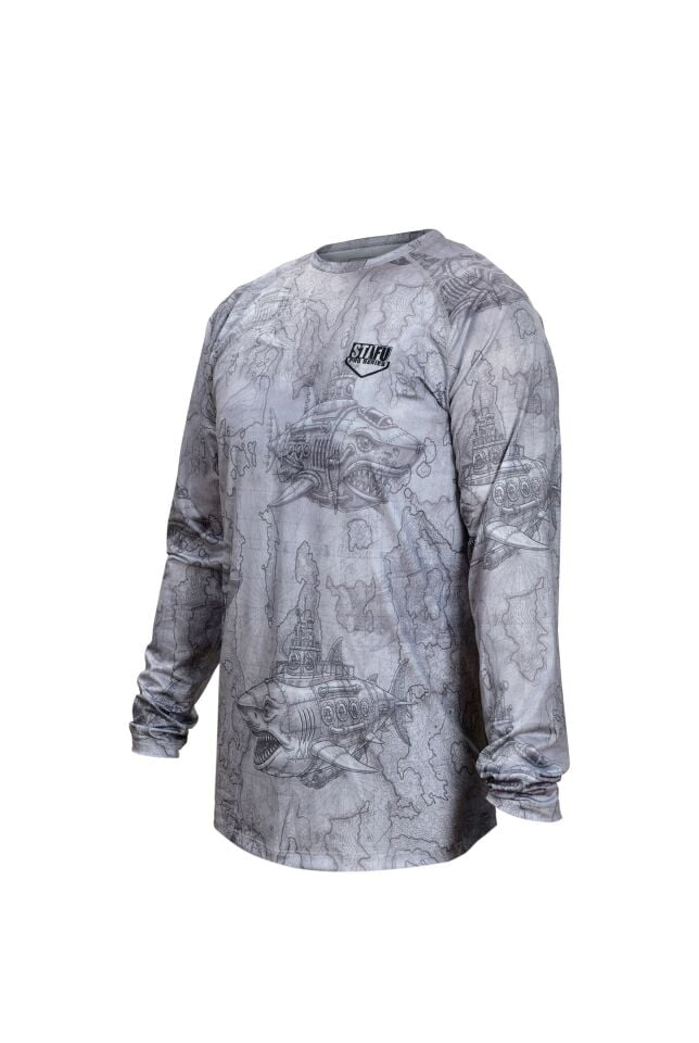 Cyclone V2 Uzun Kollu UV Korumalı T-Shirt – Droid Grey