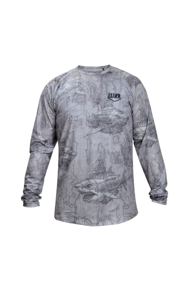 Cyclone V2 Uzun Kollu UV Korumalı T-Shirt – Droid Grey