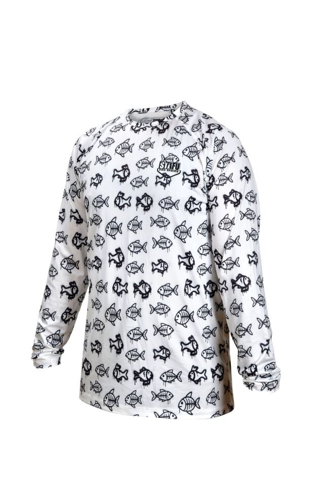 Cyclone V2 Uzun Kollu UV Korumalı T-Shirt – Kiddish White